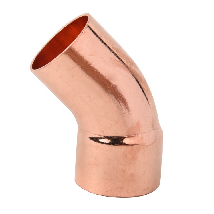 Copper Tube Fitting 45 Degree Elbow For Plumbing Pipe