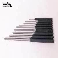 High Quality and Wholesale Polishing 9pcs Roll Pin Punch Set with Rolling Bag Package