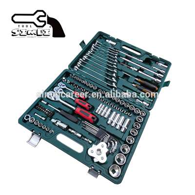 121pcs Chrome Vanadium Steel Sleeve Wrench and Ratchet Wrench Set for Mechanical Repair