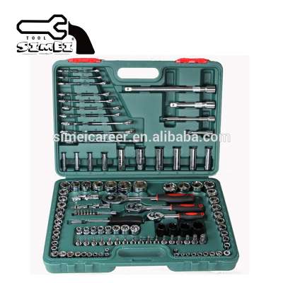 120-Piece Vehicle Repairing Tools Handle Ratchet Sleeve Wrench Set