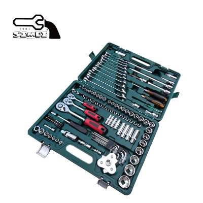 Low Cost High Quality 121-piece Socket Ratchet Wrench Set for Machine or Auto Maintenance and Repair